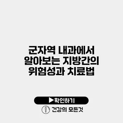 군자역 내과에서 알아보는 지방간의 위험성과 치료법