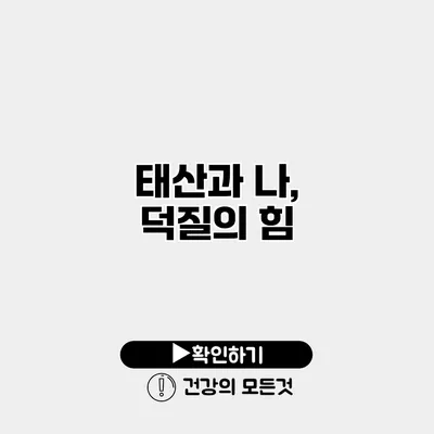 태산과 나, 덕질의 힘