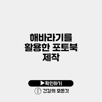 해바라기를 활용한 포토북 제작